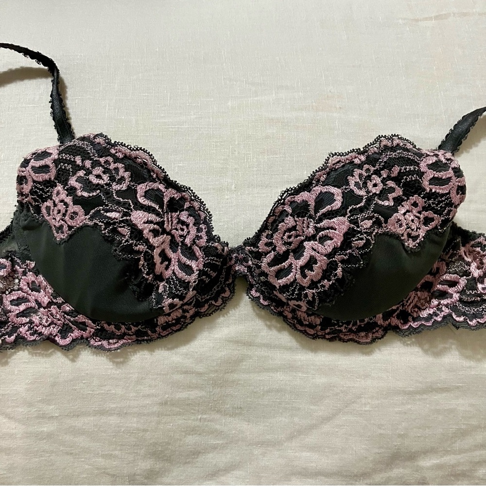 H&M Pink and Gray Lace Bra - 32B